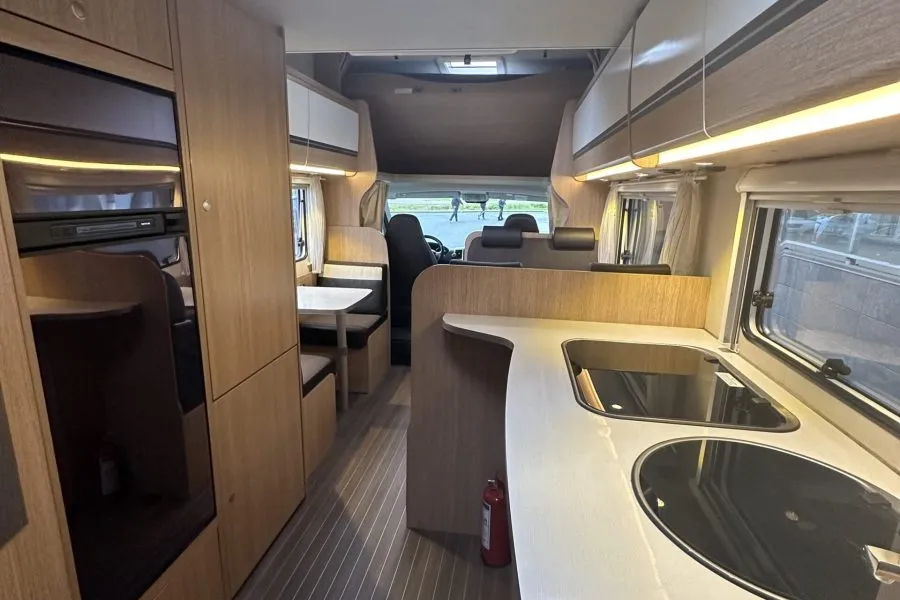 Interior of the Kodiak Campers RV rental Iceland